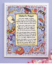Dieter's Prayer Plaque