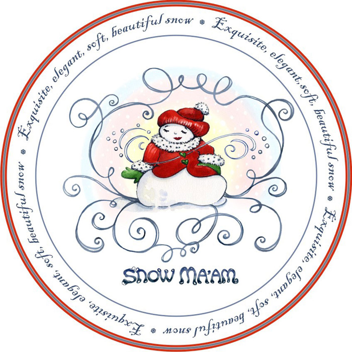 Snow Ma'am Plate